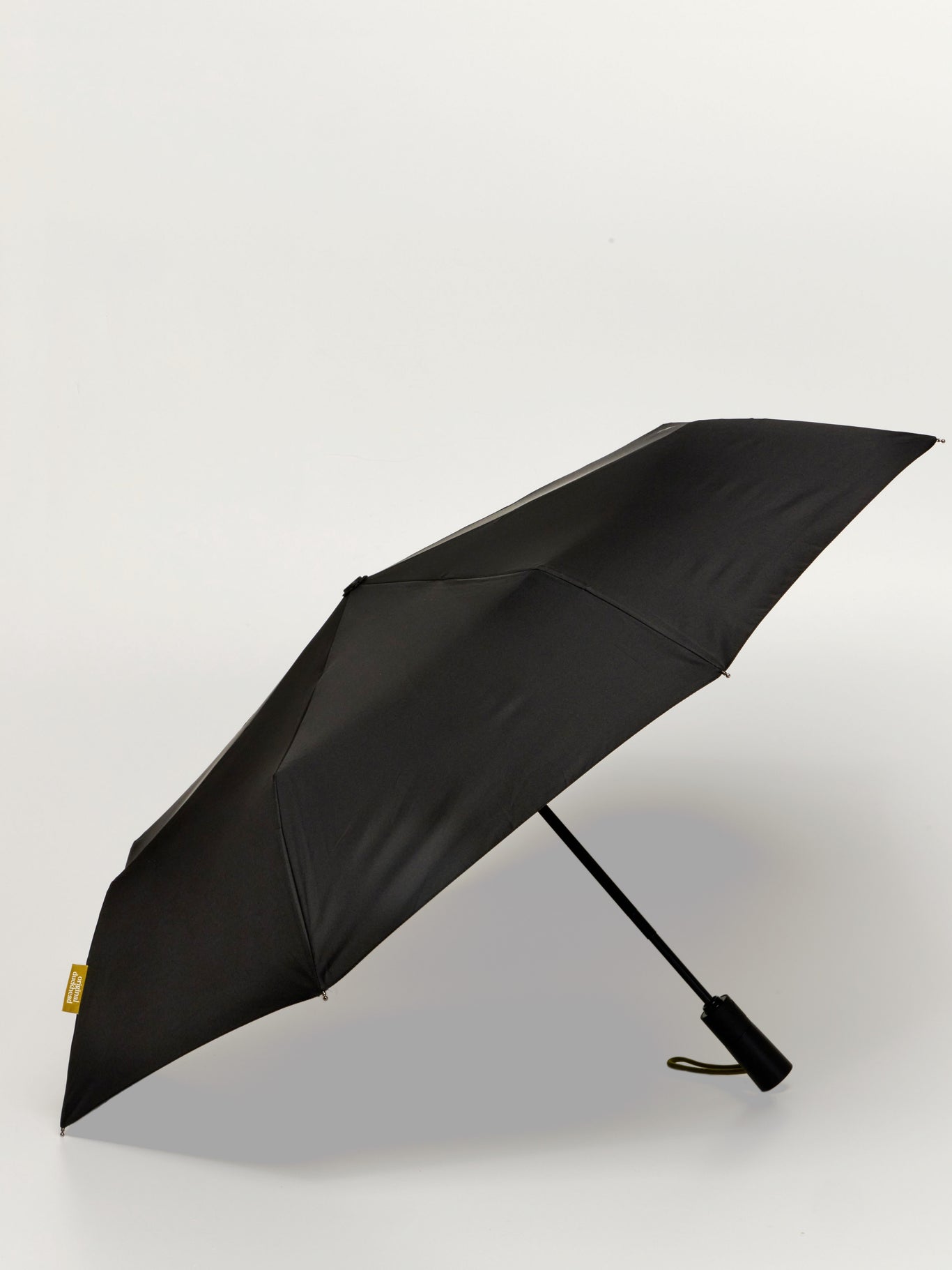 Black Daily Compact Umbrella with Automatic Open-Close Function