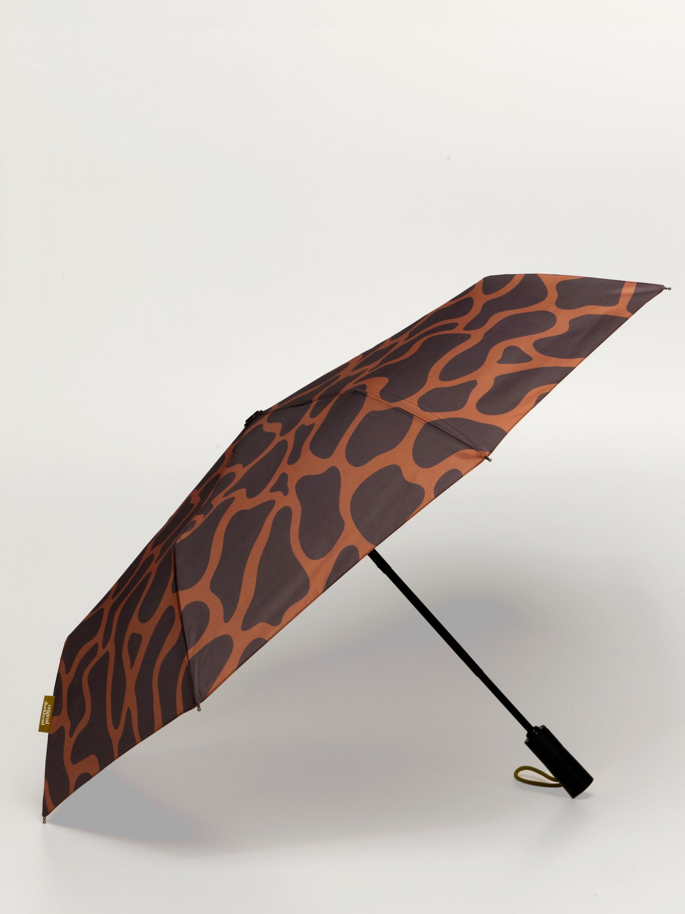 Coffee Ripples Compact Umbrella with Automatic Open-Close Function