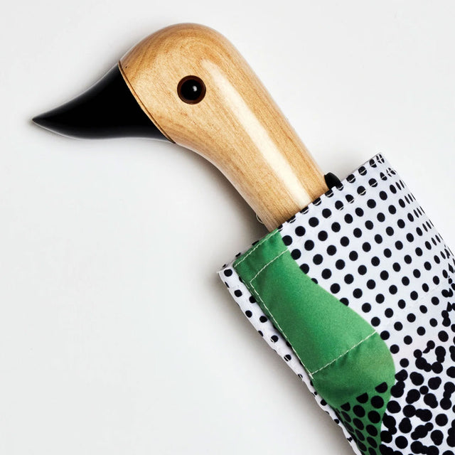 Dots Eco-Friendly Compact Duck Umbrella