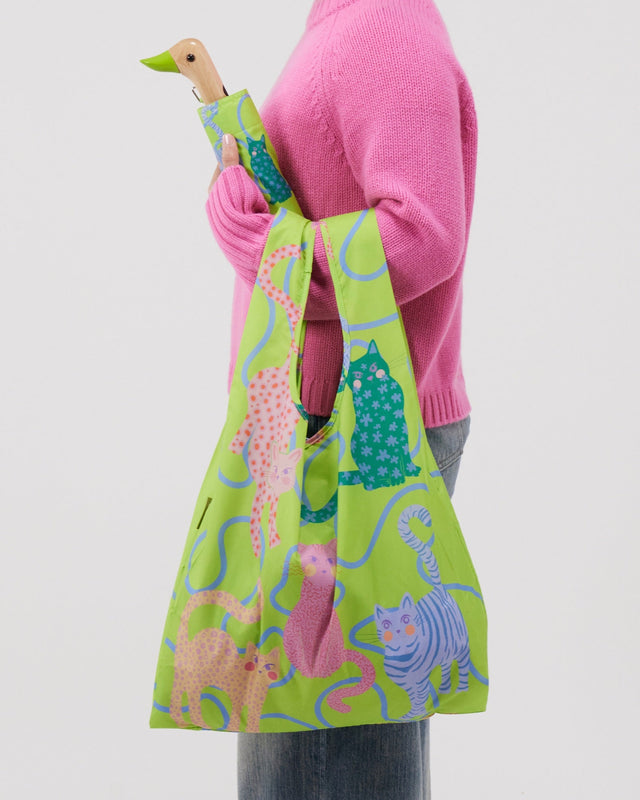 Lime Arty Cats Duck Umbrella - Original Duckhead