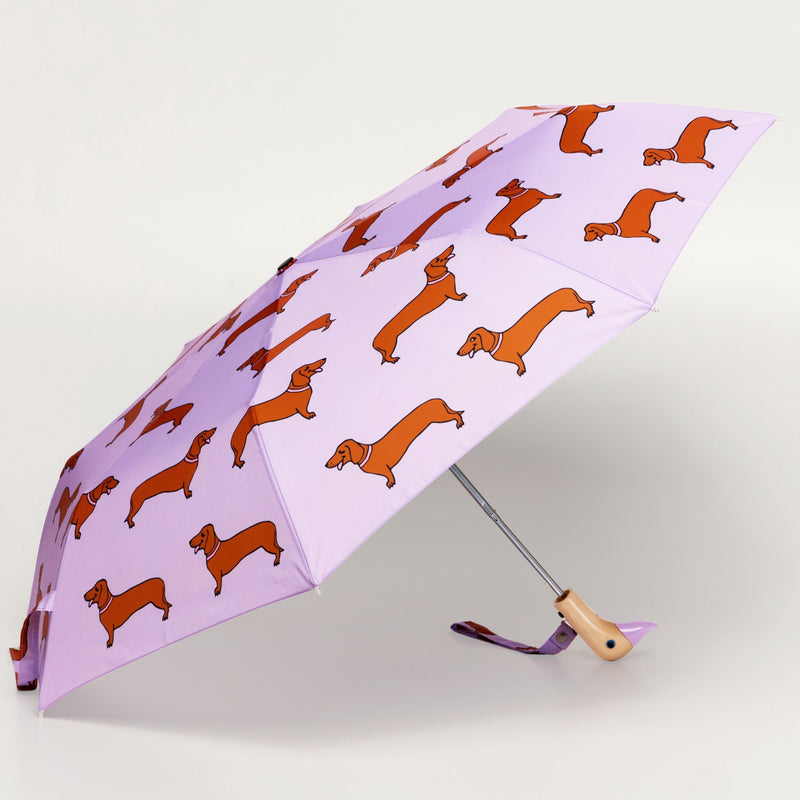 Dachshund Dog Lilac Eco-friendly Compact Duck Umbrella - Original Duckhead