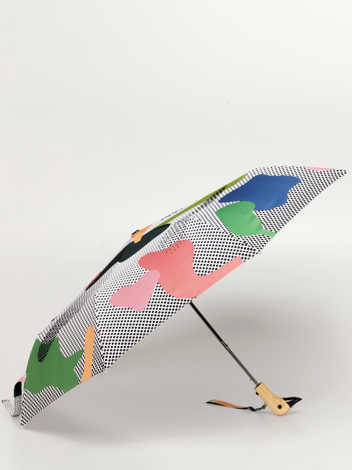 Dots Eco-Friendly Compact Duck Umbrella