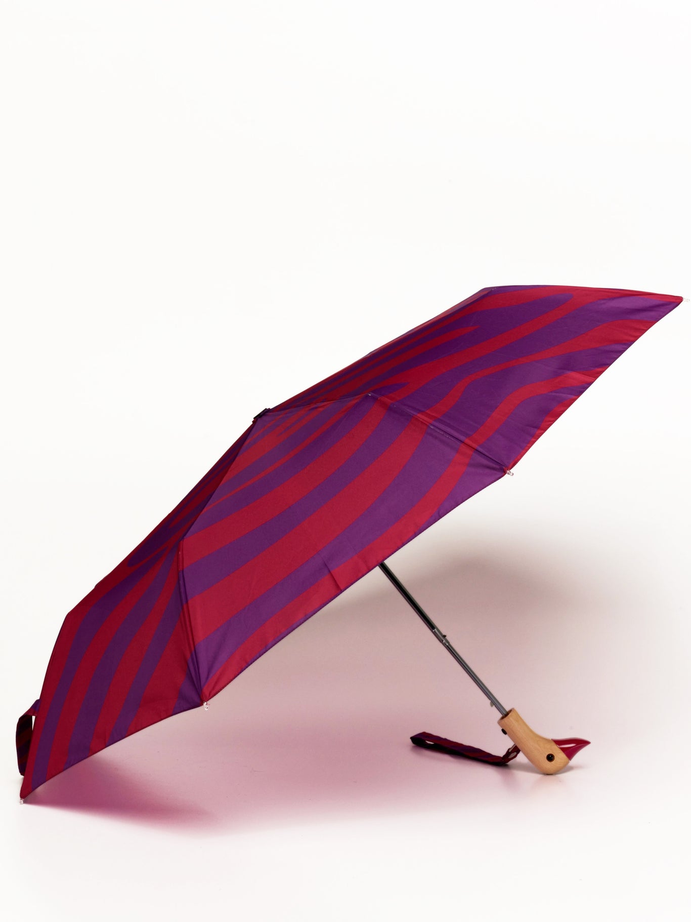 Swirl in Pink Eco-Friendly Compact Duck Umbrella