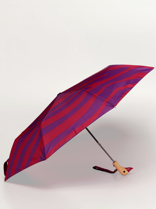 Swirl in Pink Eco-Friendly Compact Duck Umbrella