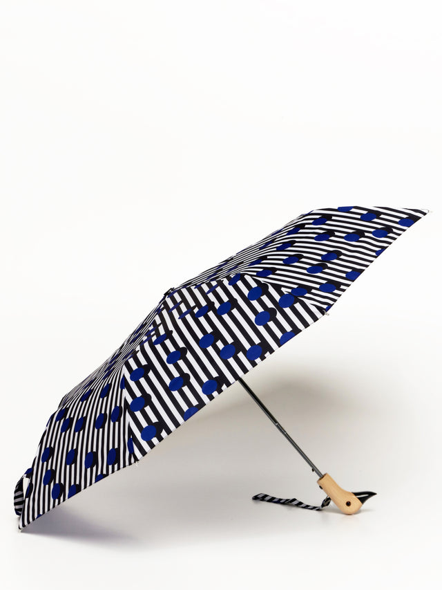Polkastripe Eco-Friendly Compact Duck Umbrella