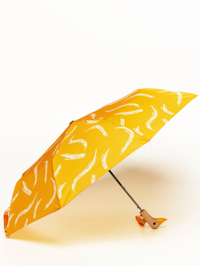 Saffron Brush Eco-Friendly Compact Duck Umbrella
