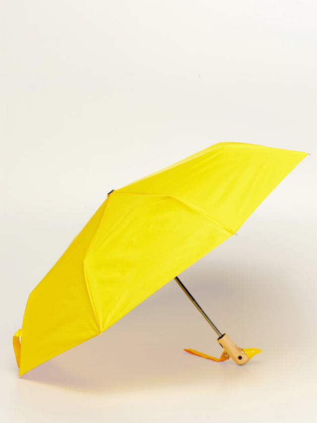 Yellow Eco-Friendly Compact Duck Umbrella