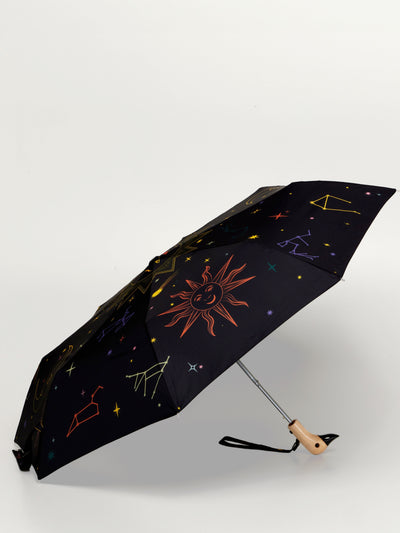 Halloween Zodiac Eco-Friendly Compact Duck Umbrella