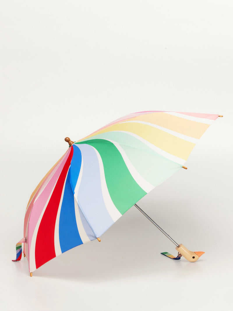 Rainbow Stripes Duckling Umbrella - Meri Meri - Original Duckhead