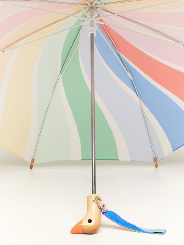 Rainbow Stripes Duckling Umbrella - Meri Meri - Original Duckhead