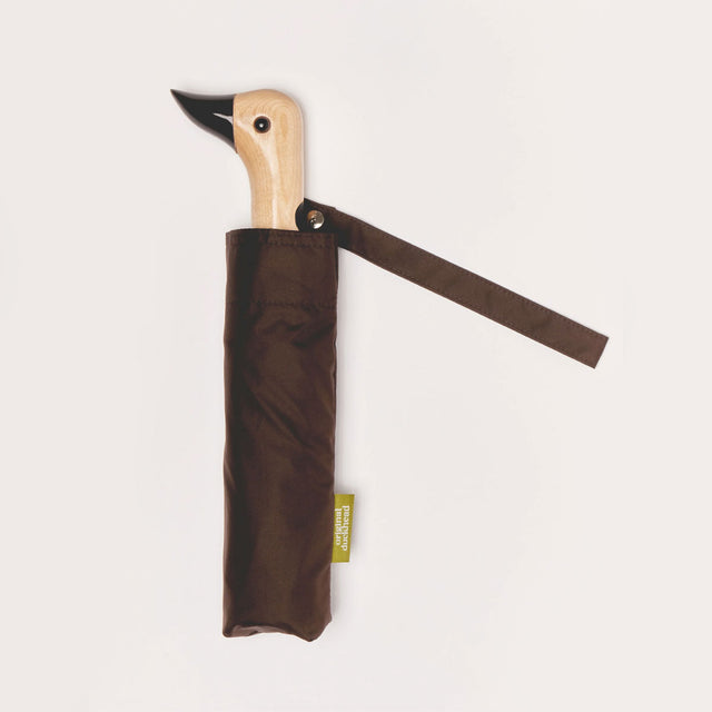 Espresso Compact Duck Umbrella