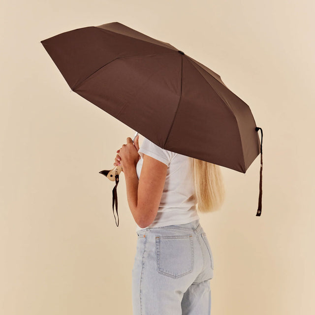 Espresso Compact Duck Umbrella