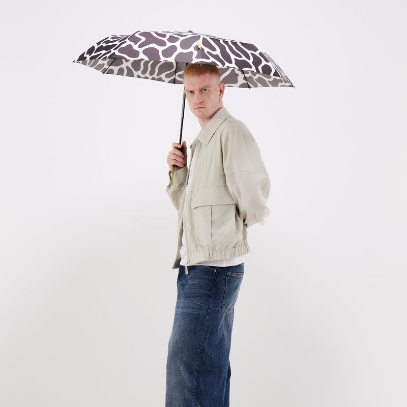 Black & White Ripples Umbrella with Auto Open-Close