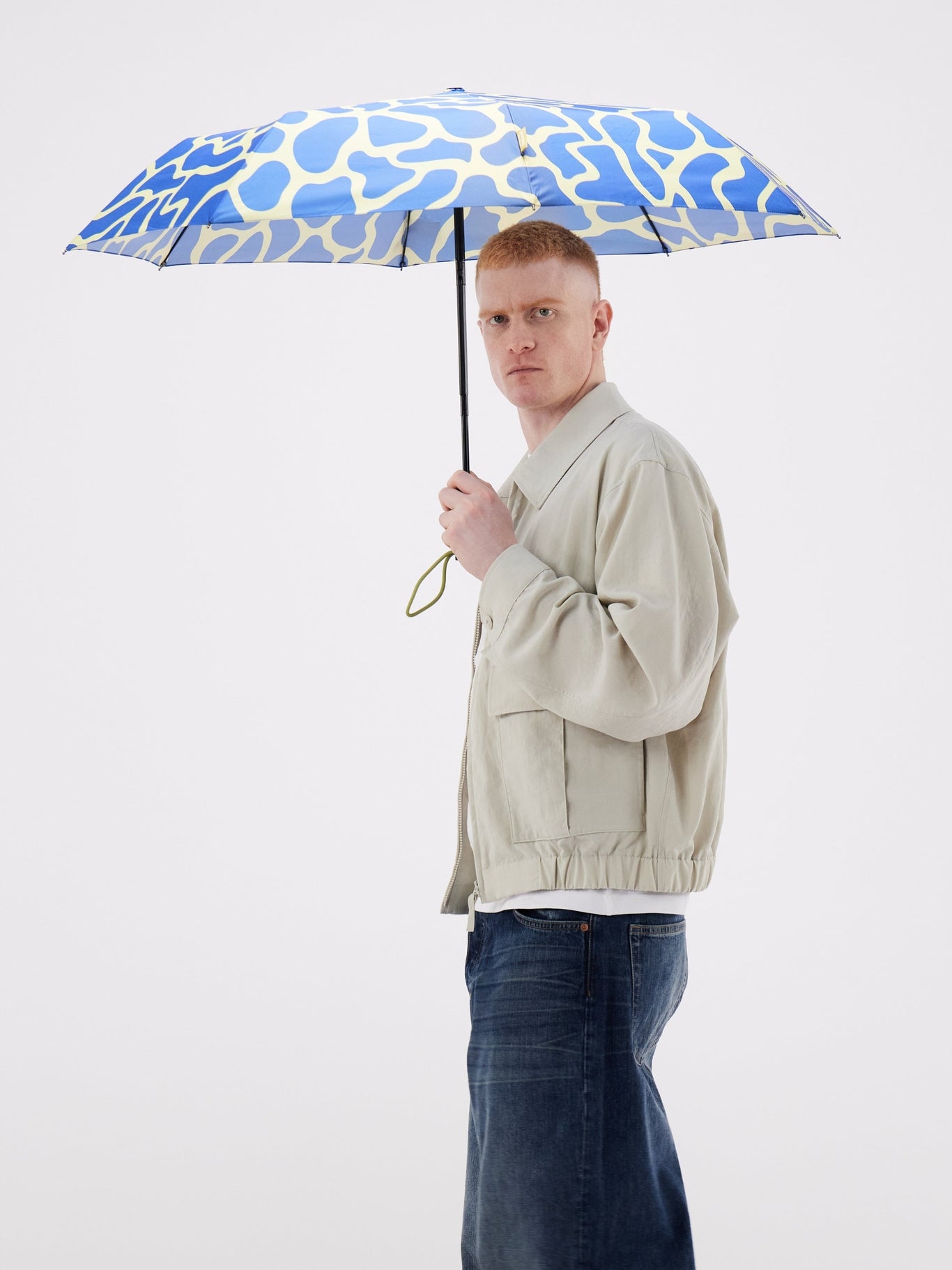 Blue Ripples Umbrella with Auto Open-Close