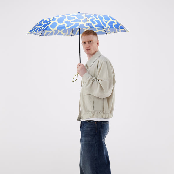 Blue Ripples Umbrella with Auto Open-Close