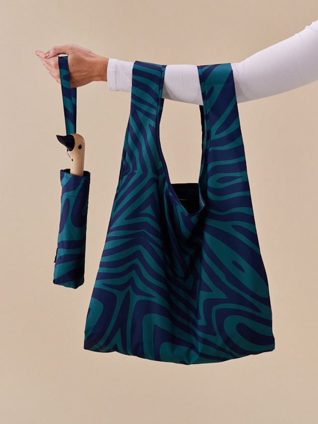 Swirl in Blue Reusable Bag