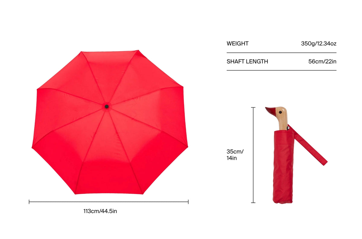 Size chart for Chilli Red Duck Umbrella
