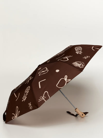 Chocolate Fruits & Shape Eco-Friendly Compact Duck Umbrella - Original Duckhead