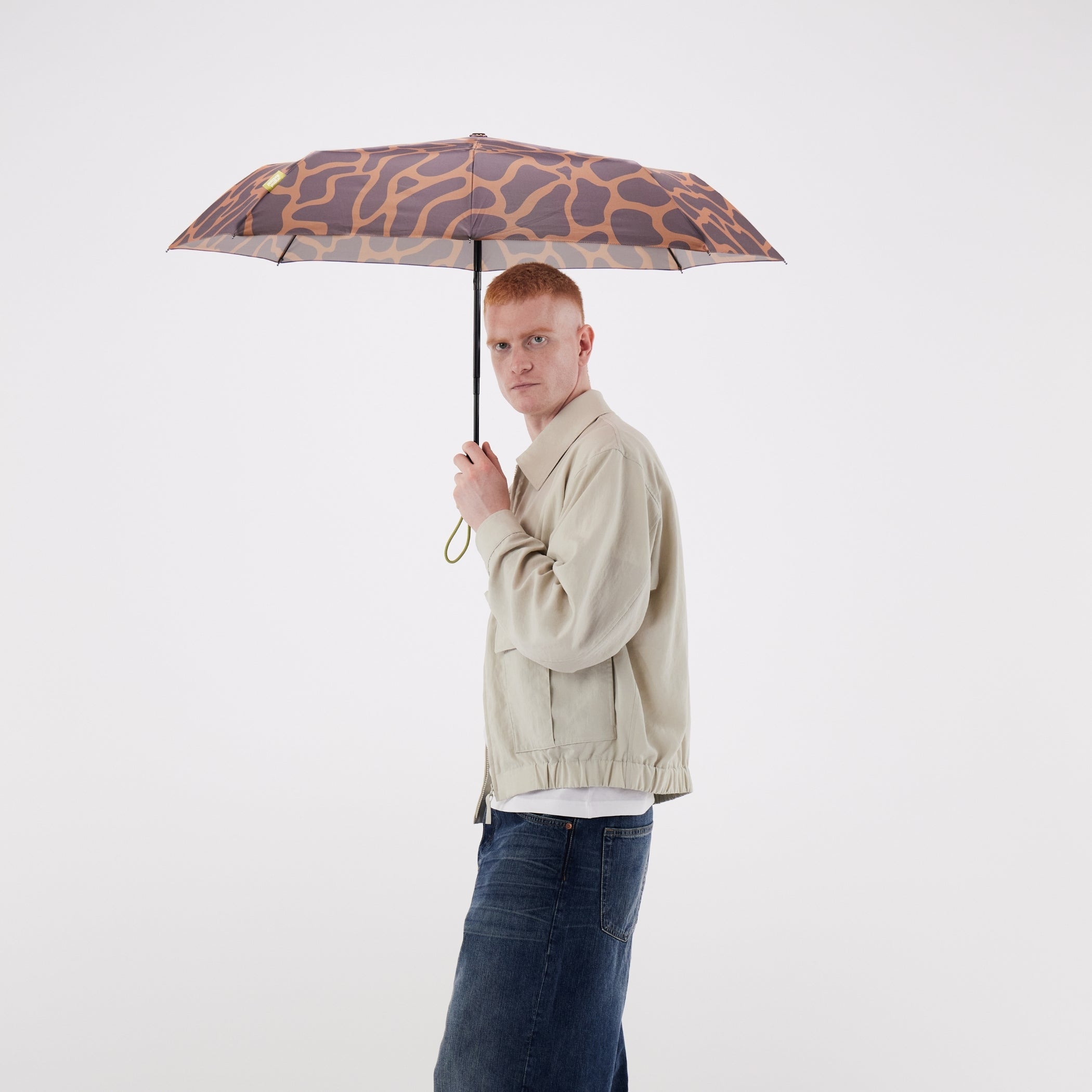 Coffee Ripples Umbrella with Auto Open-Close