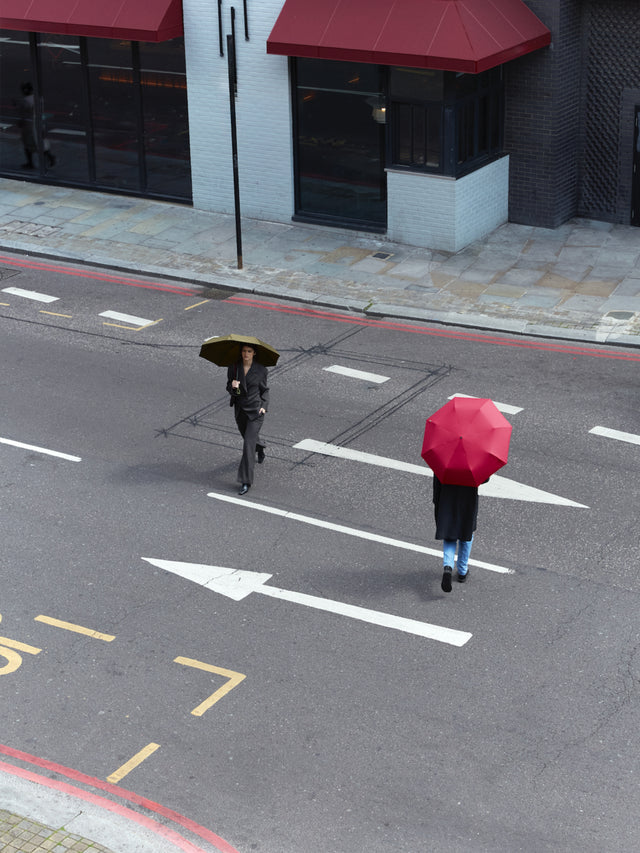 Dark Olive Daily Compact Umbrella with Automatic Open-Close Function