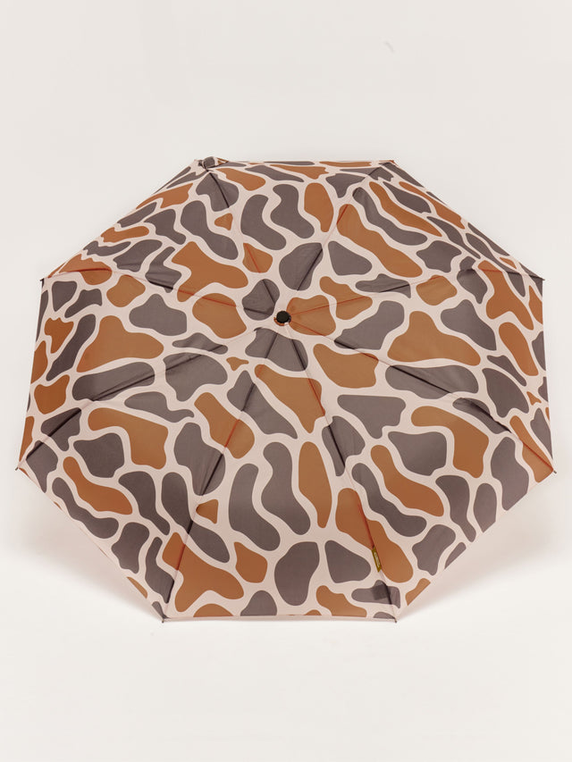 Taupe Ripples Daily Compact Straight Umbrella