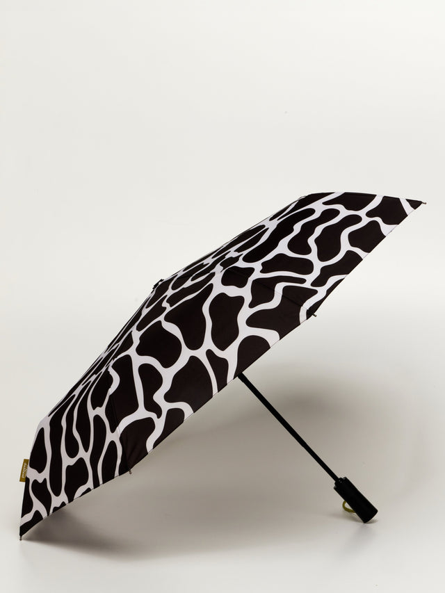 Black & White Ripples Daily Compact Straight Umbrella - Original Duckhead