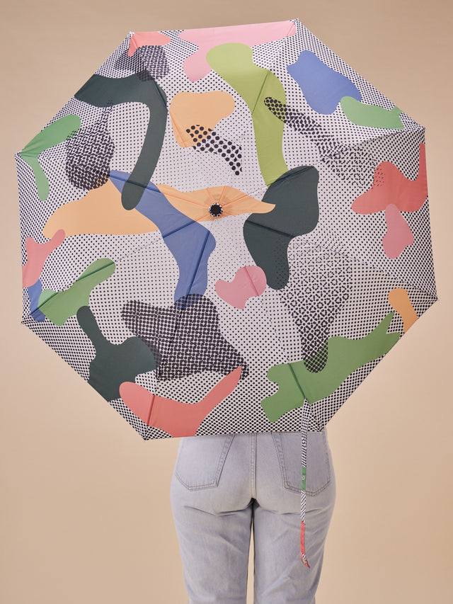 Dots Compact Duck Umbrella.