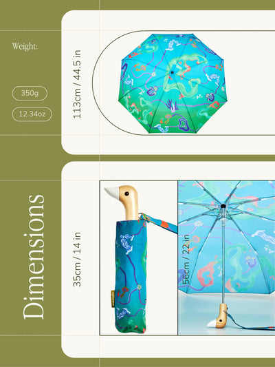 Aqua Fungi Eco-friendly Compact Duck Umbrella - Original Duckhead