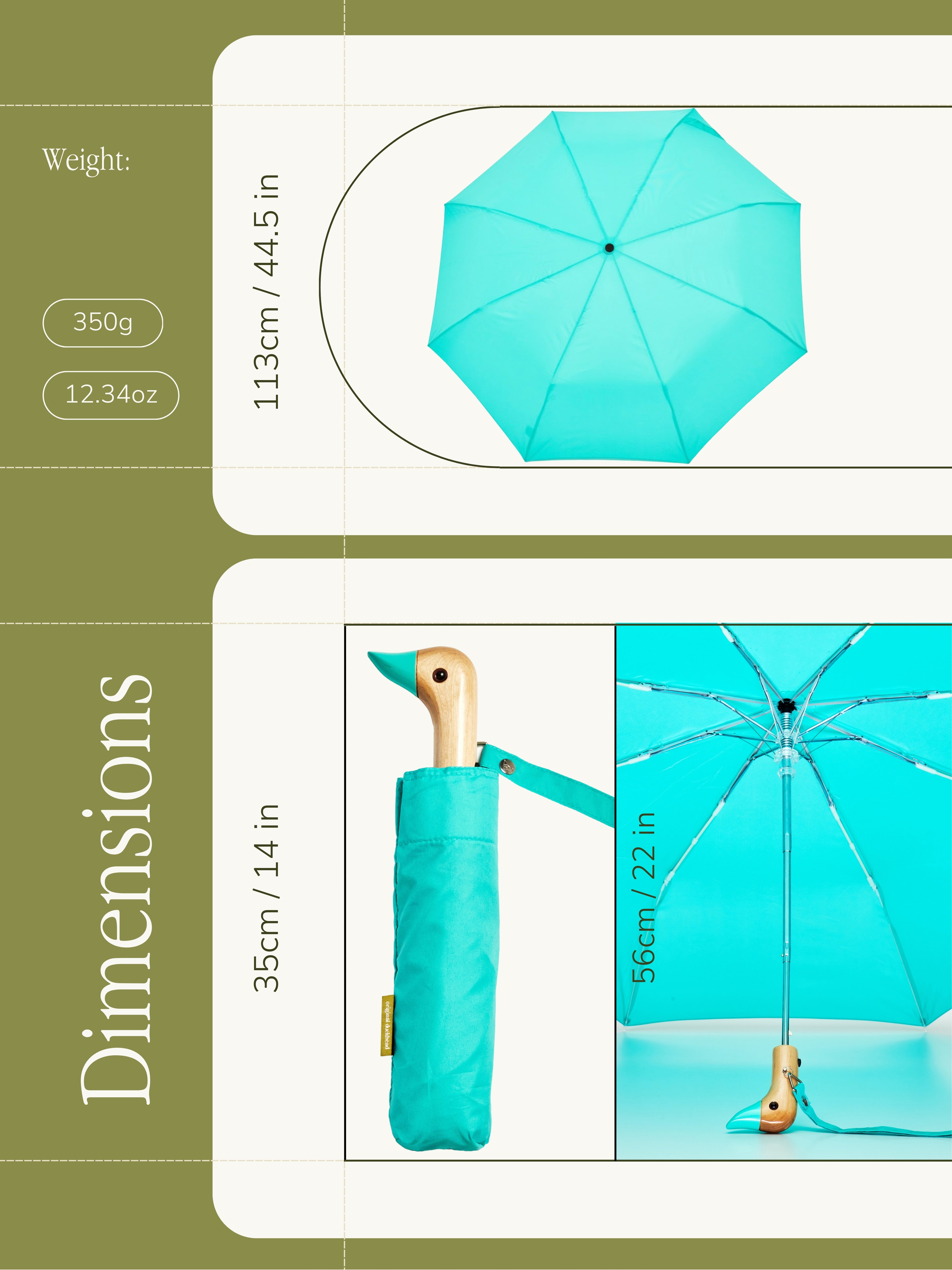 小物 HUMAN MADE DUCK COMPACT UMBRELLA GREEN HUMAN MADE COMPACT UMBRELLA