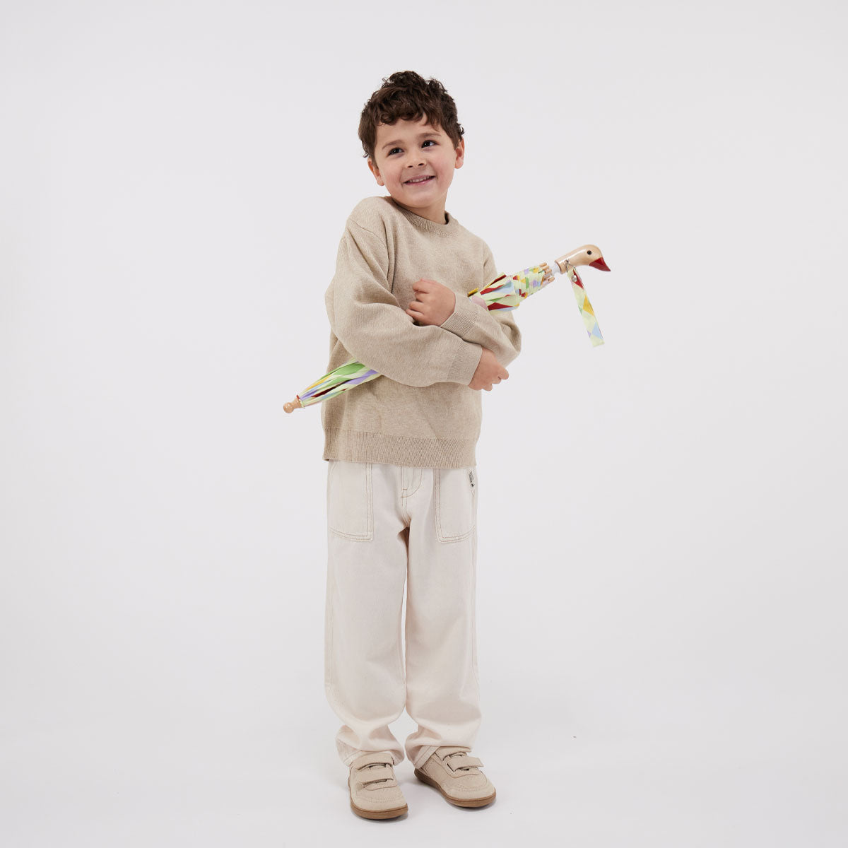 Harlequin Duckling Kids Umbrella