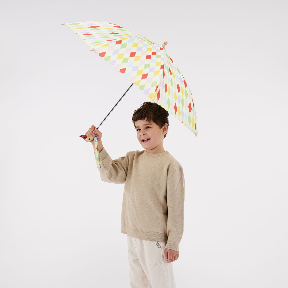 Harlequin Duckling Kids Umbrella
