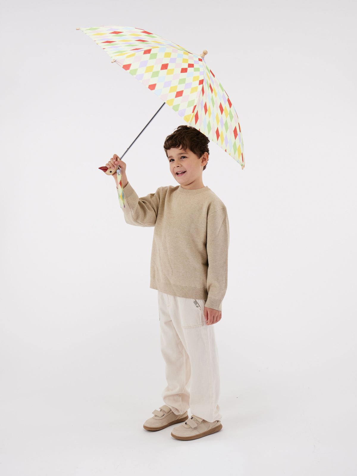 Harlequin Duckling Kids Umbrella