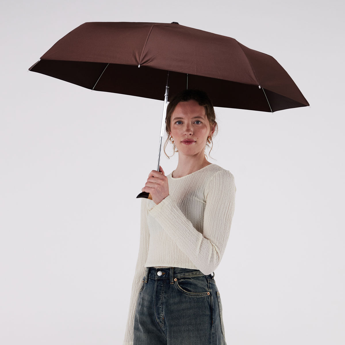 Espresso Compact Duck Umbrella | Durable & Wind Resistant Umbrella