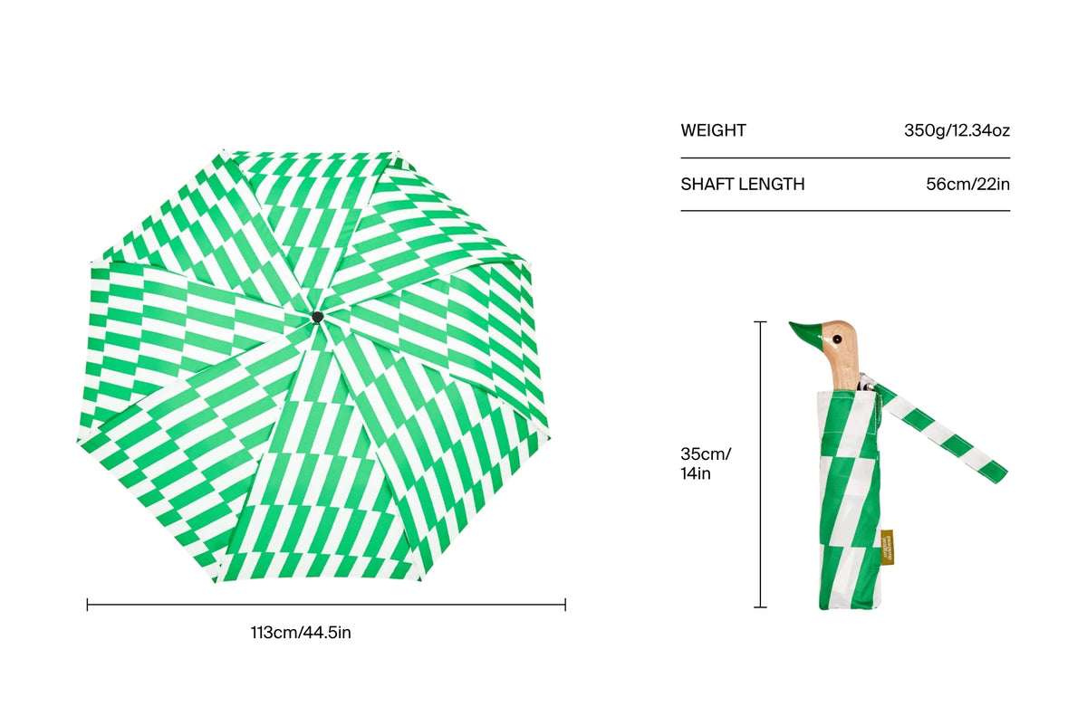 Size chart for Kelly Bars Duck Umbrella