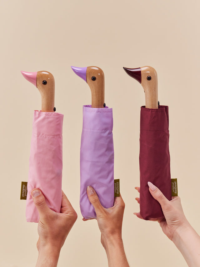 Lilac Eco-Friendly Compact Duck Umbrella