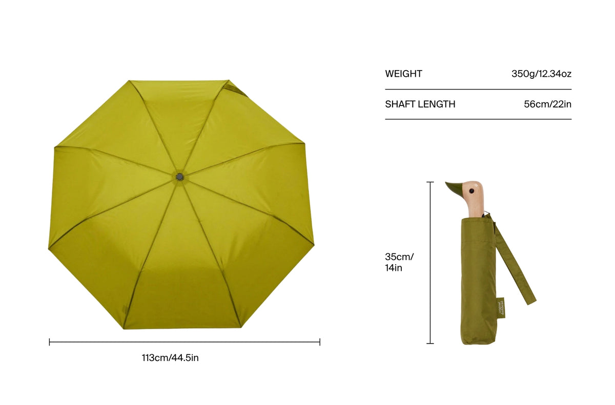 Size chart for Olive Duck Umbrella