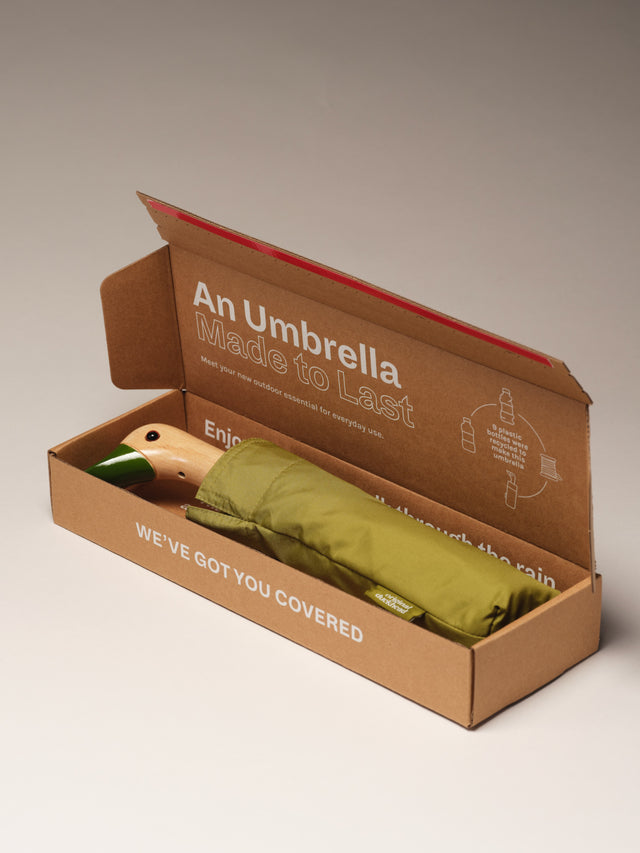 Olive Eco-Friendly Compact Duck Umbrella