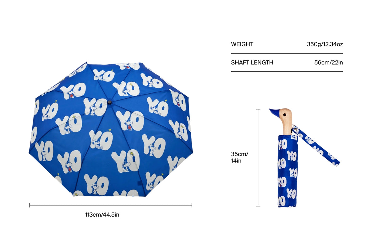Size chart for Peanuts - Yo! Compact Duck Umbrella