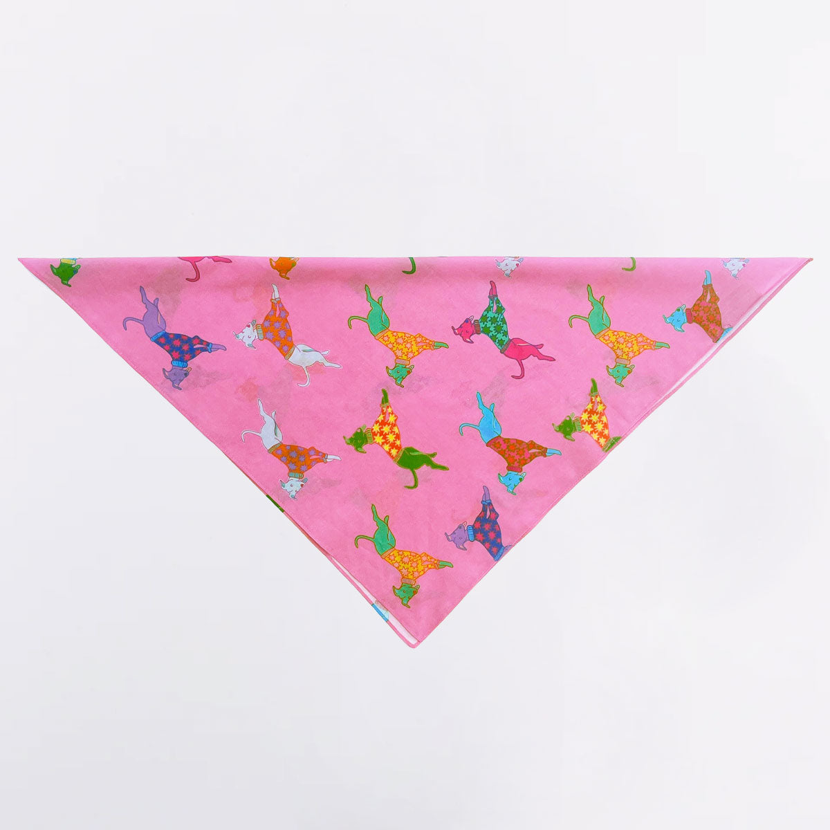 Dogs in Pink Bandana