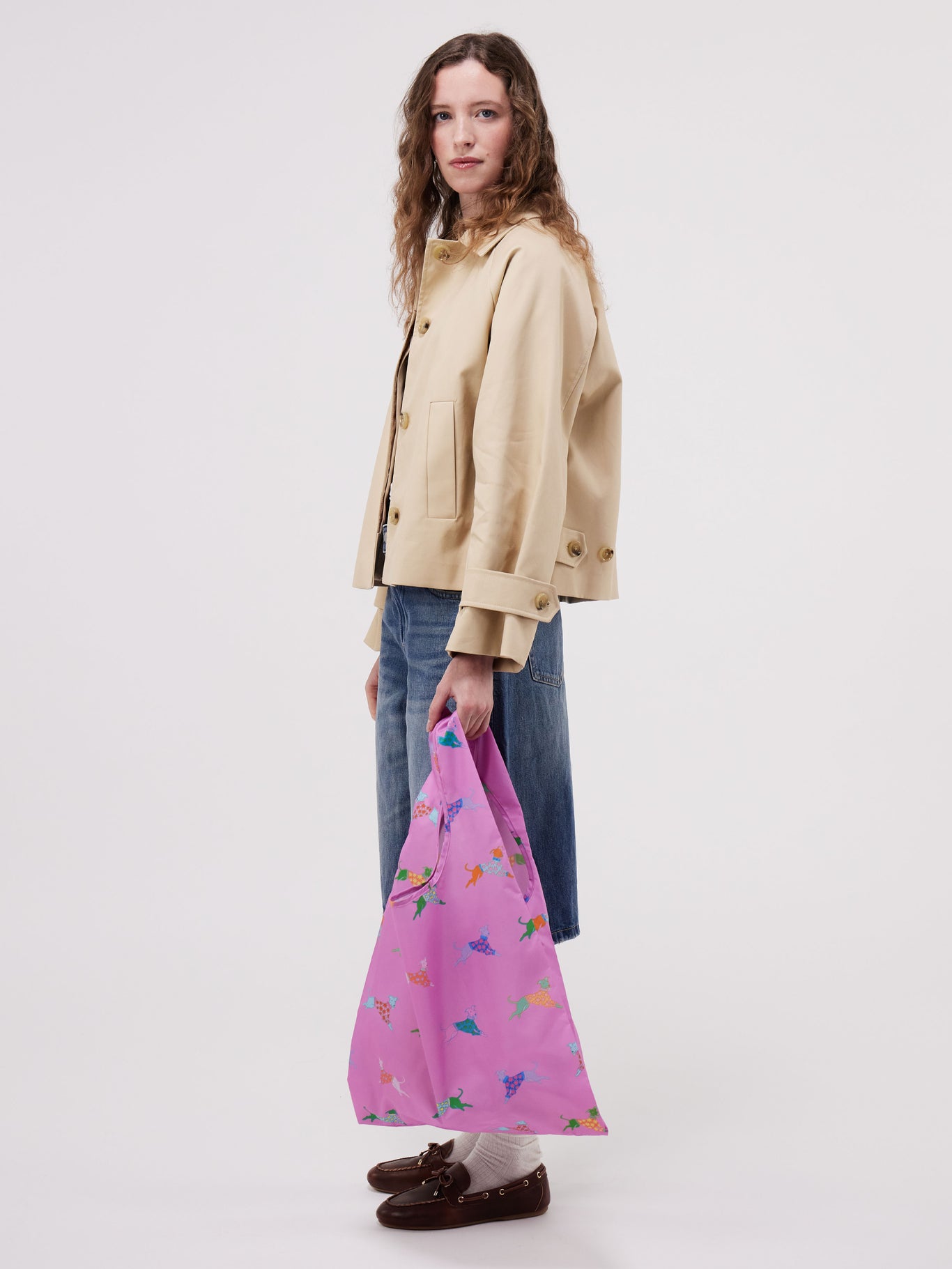 Dogs in Pink Reusable Bag