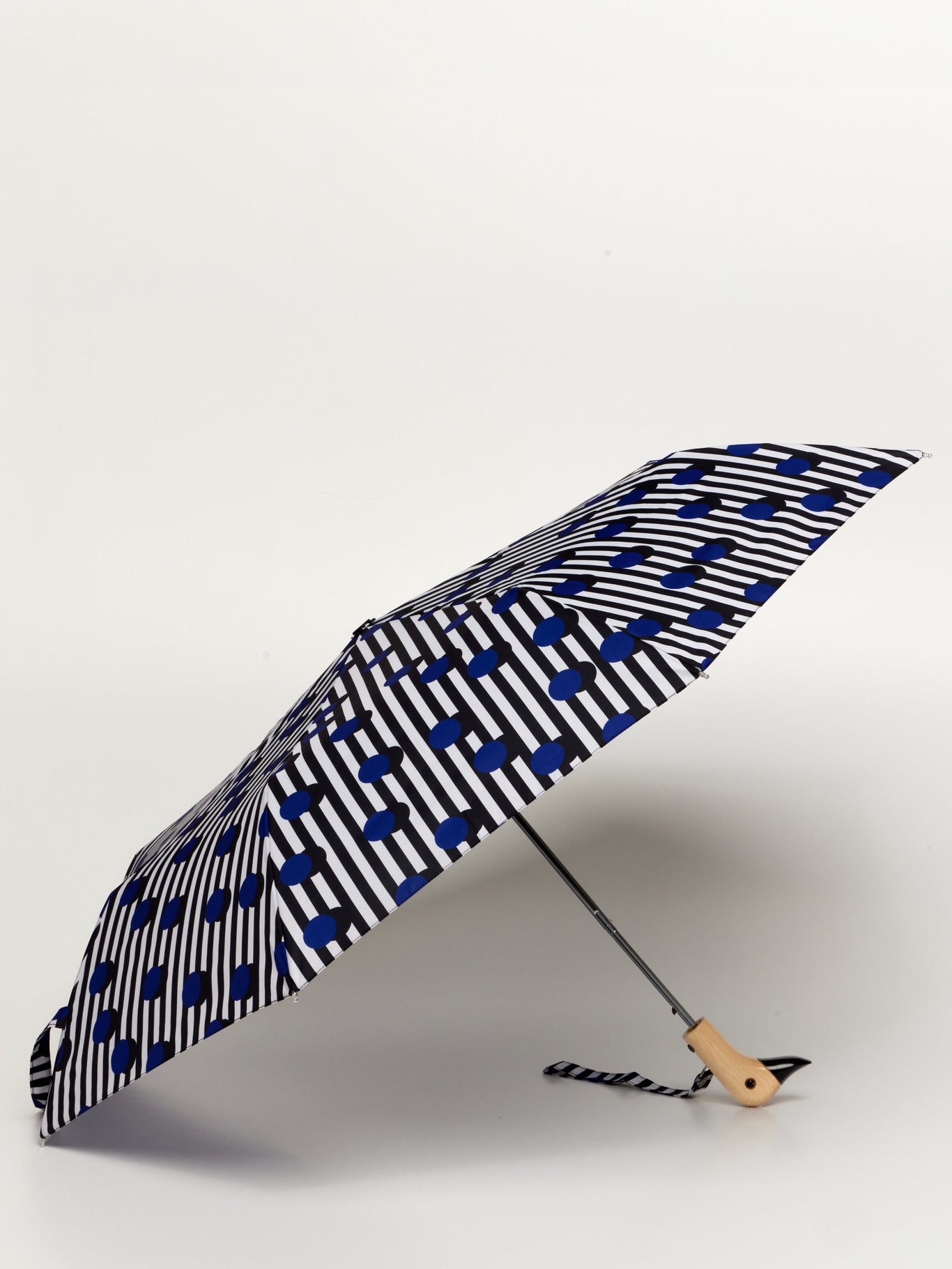 Polkastripe Eco-Friendly Compact Duck Umbrella - Original Duckhead