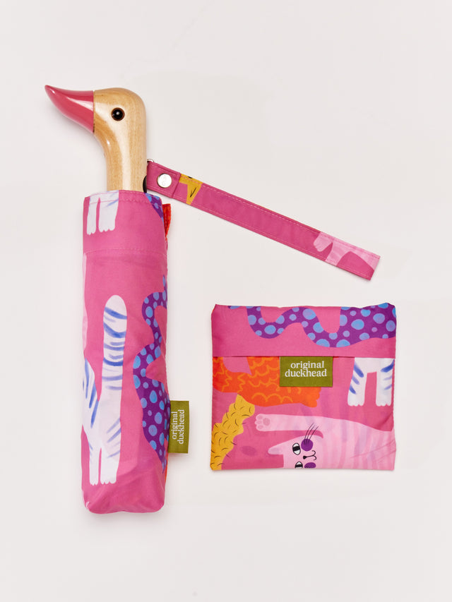 Fuchsia Arty Cats Reusable Bag - Original Duckhead