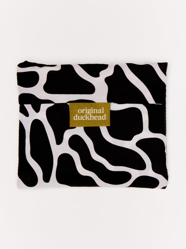 Black & White Ripples Reusable Bag