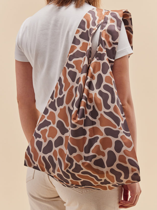 Taupe Ripples Reusable Bag