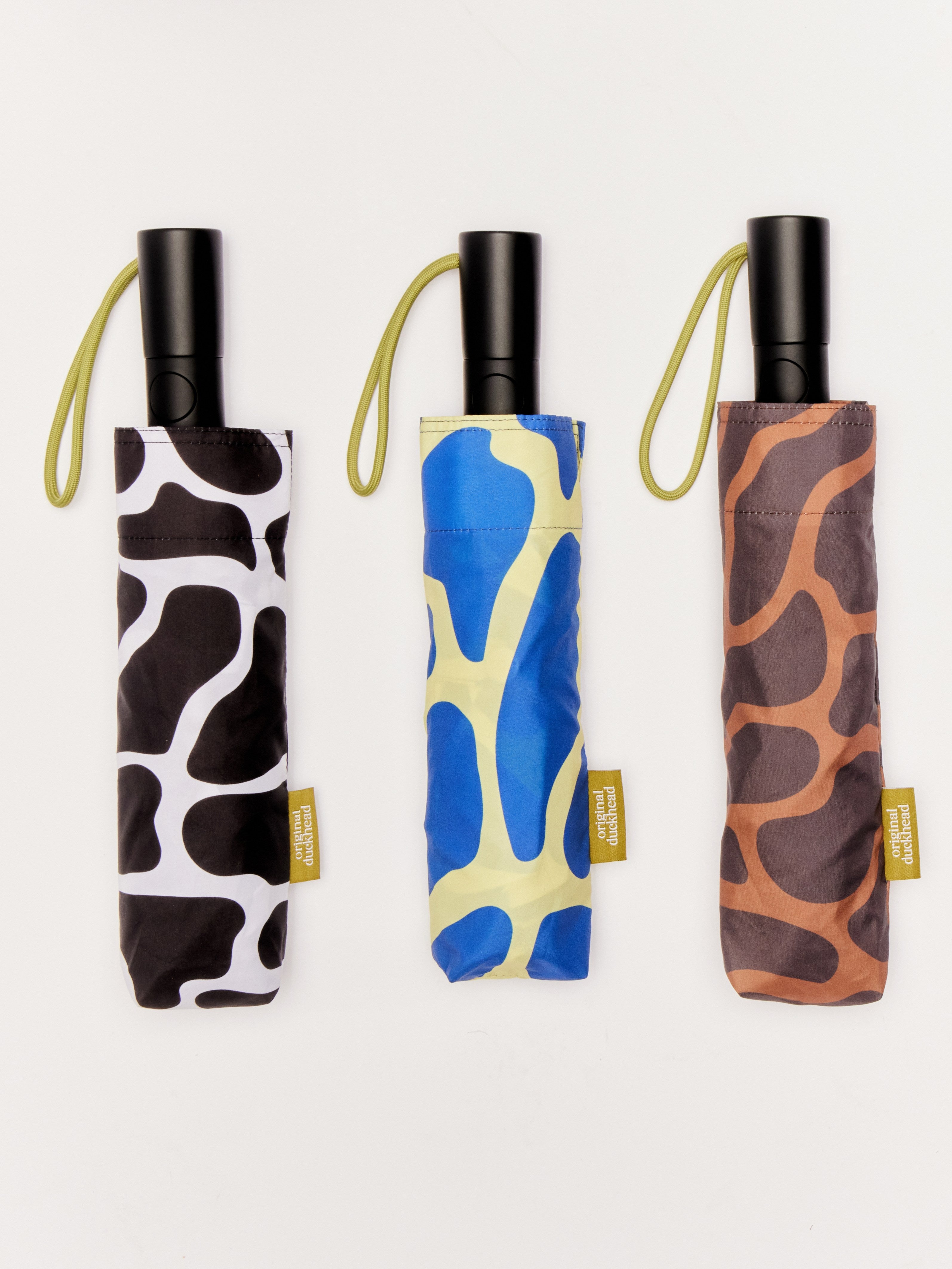 Coffee Ripples Compact Umbrella with Automatic Open-Close