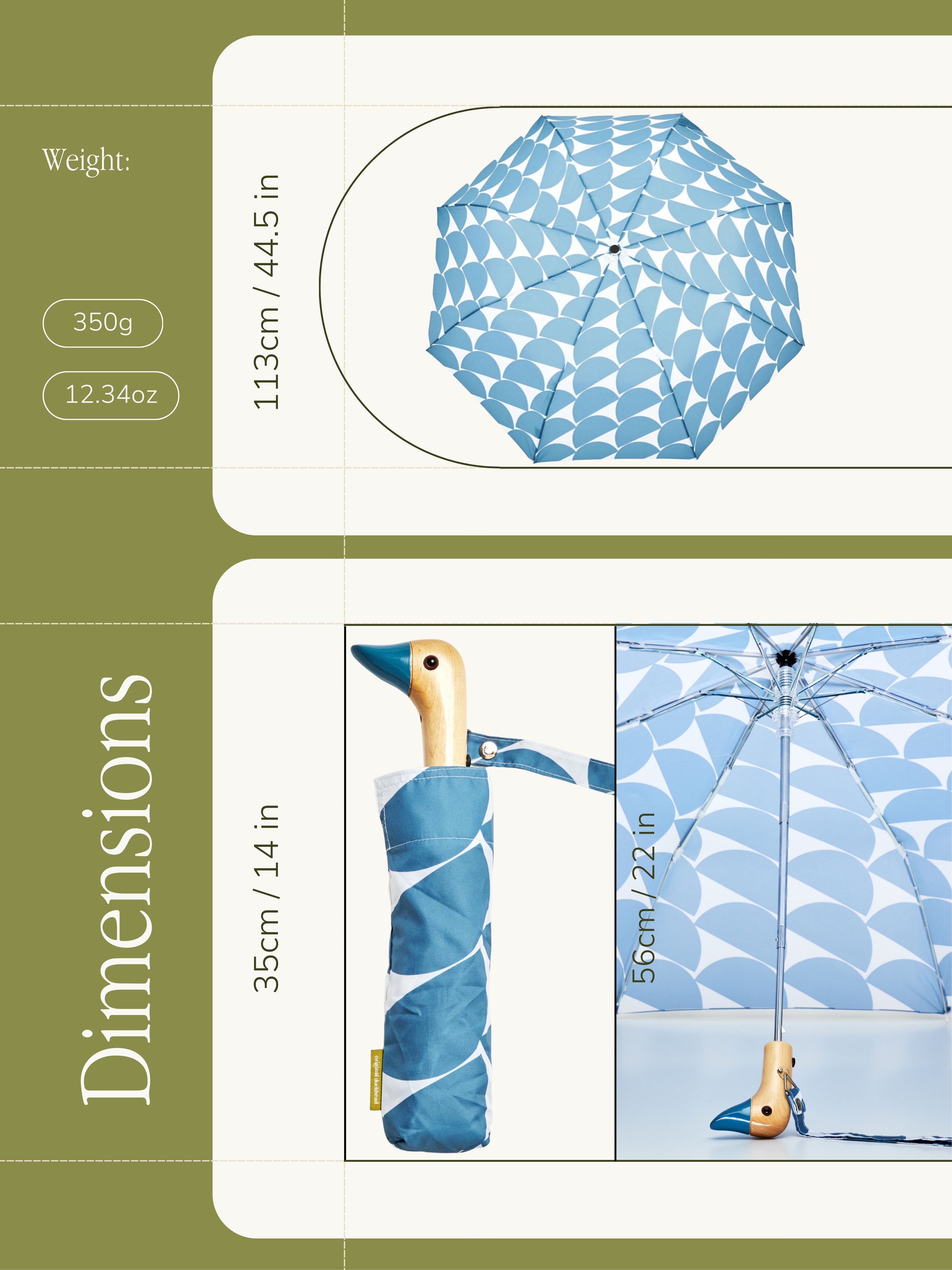 Denim Moon Eco-Friendly Compact Duck Umbrella | Original