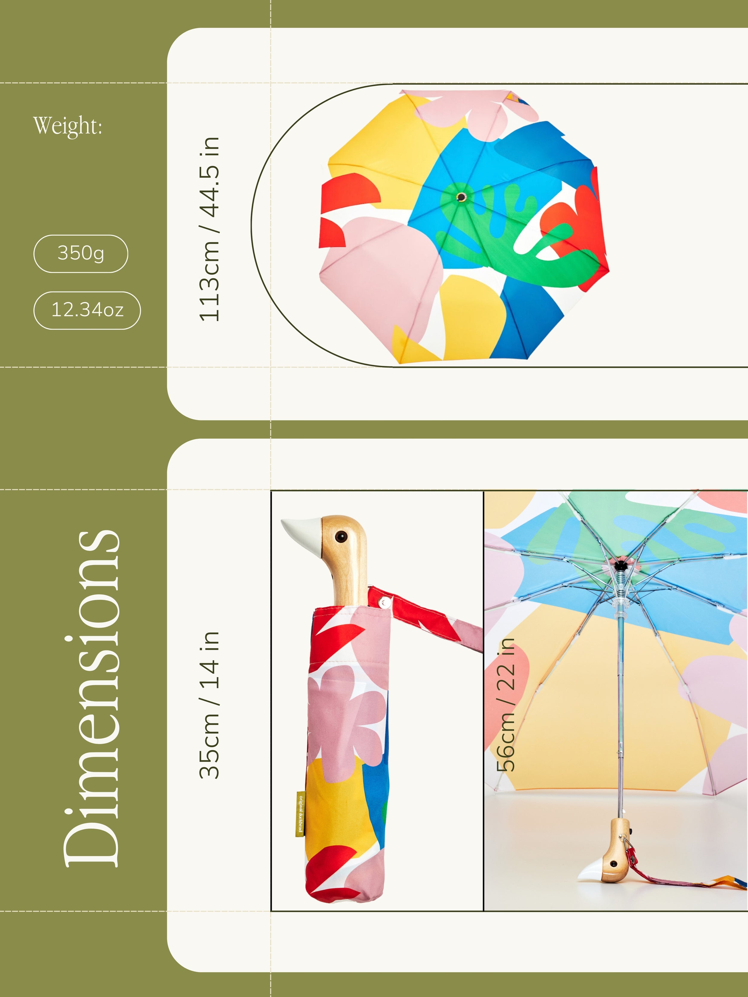 Matisse Print Eco-Friendly Umbrella.
