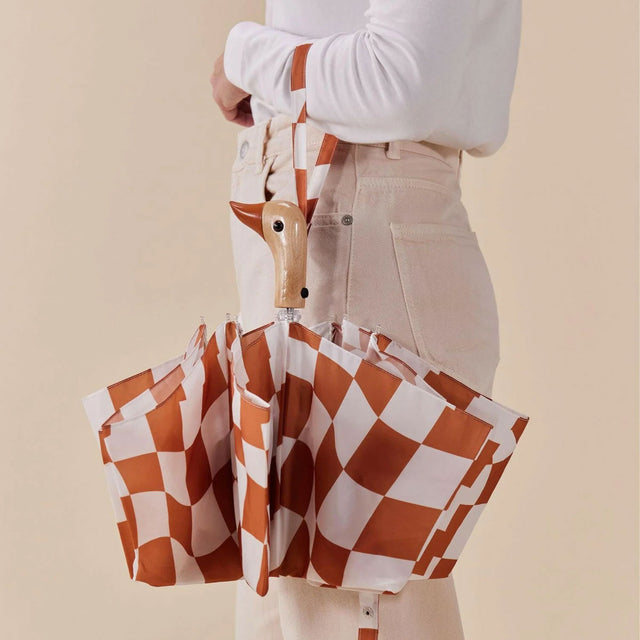 Peanut Butter Eco-Friendly Compact Duck Umbrella