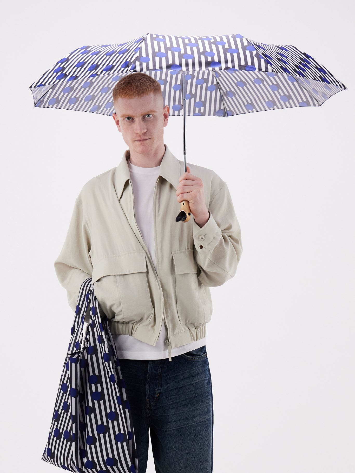 Polkastripe Duck Umbrella