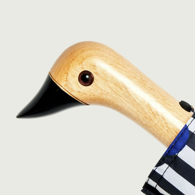 Polkastripe Eco-Friendly Compact Duck Umbrella